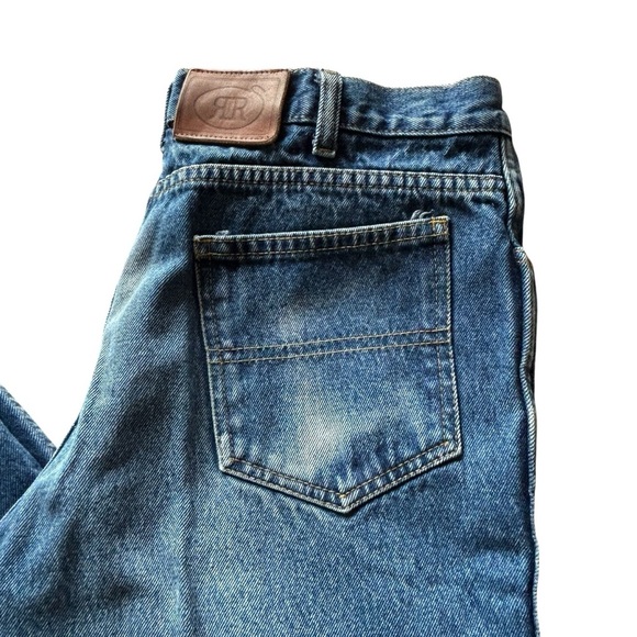 Vintage Blue Jeans w/ Leather Patch (90s / Y2K) - Picture 3 of 8